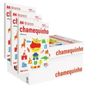 Papel Sulfite Chamequinho A4 75g - Caixa com 50 resmas - 5000 Folhas